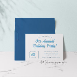 Inbjudan till blå Julfest