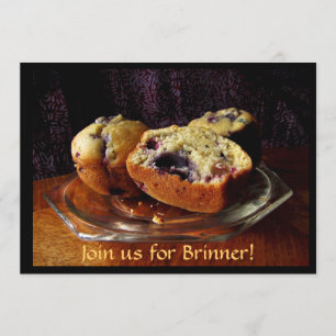 Inbjudan till blåbär och muffins