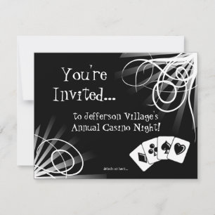 Inbjudan till Black and White Casino Natt Natt