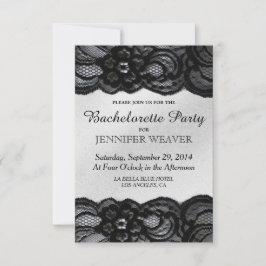 Inbjudan till Black Snöre och Satin Bachelorette P