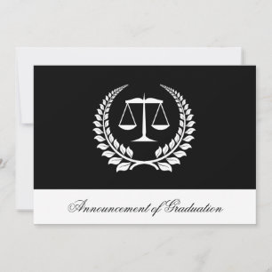 Inbjudan till Black/White Laurel Law School Studen