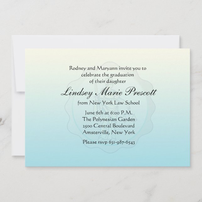 Inbjudan till blind Justice Studenten (Framsida)