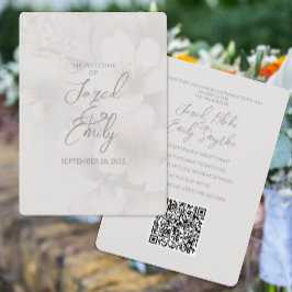 Inbjudan till Blommar av körsbärsbäddning QR-kod
