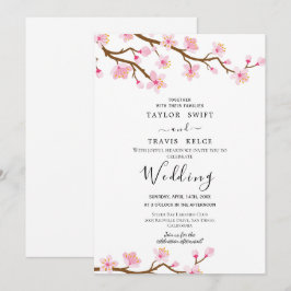 Inbjudan till Blommar av körsbärsbröllop