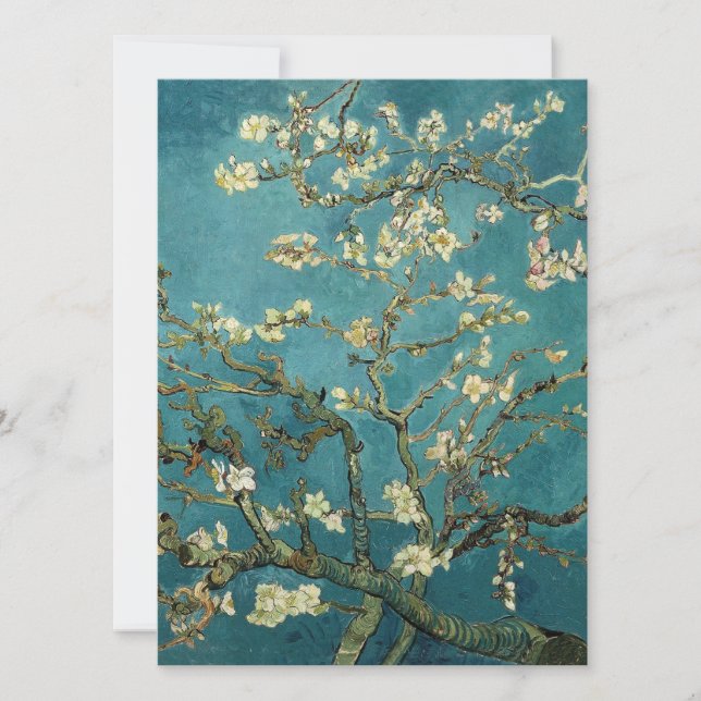 Inbjudan till Blommar av mandel (Framsida)