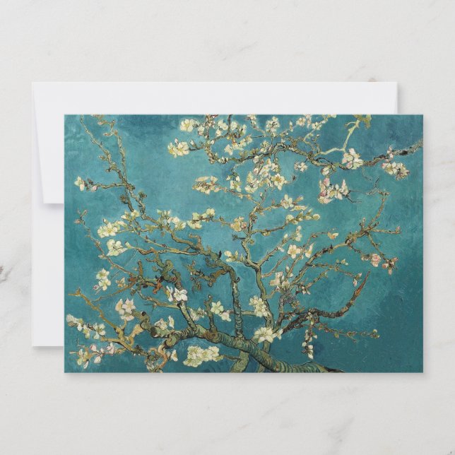 Inbjudan till Blommar av mandel (Framsida)