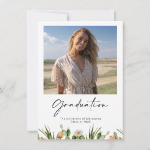 Inbjudan till blommar Cactus Photo Studenten