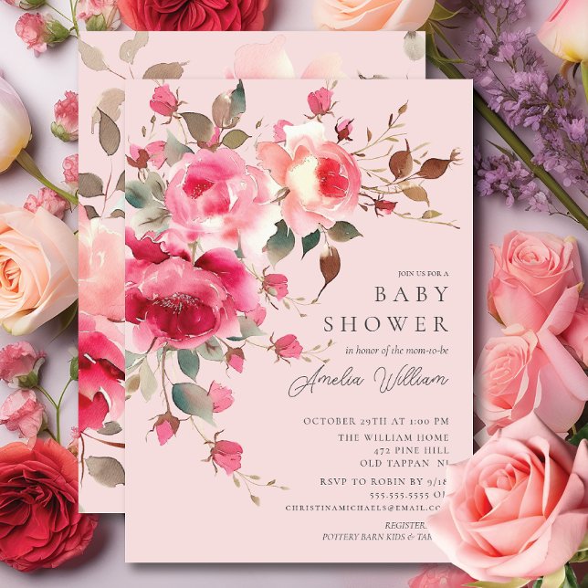 Inbjudan till  Blommar för babyskor (Skapare uppladdad)