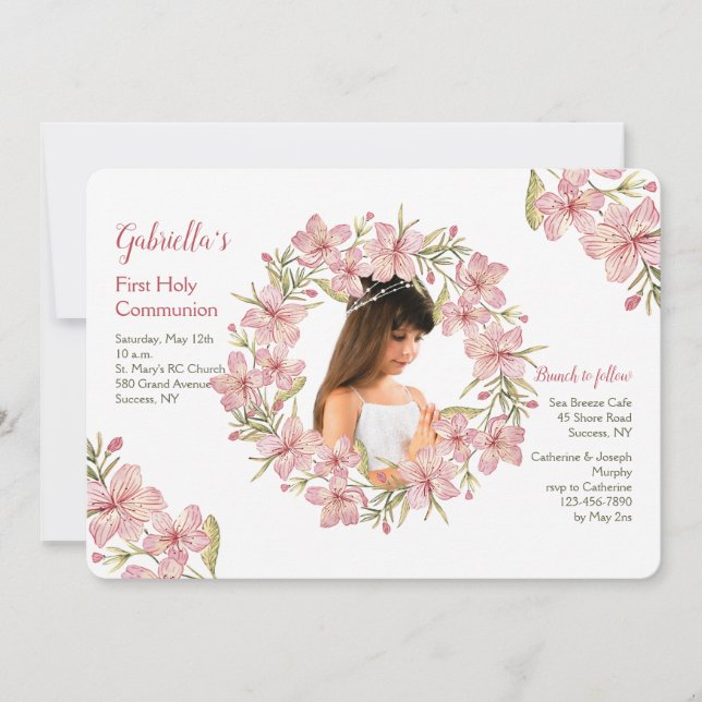 Inbjudan till blommar Utandning Foto (Framsida)