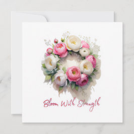 Inbjudan till blommigt Åldersförlossning