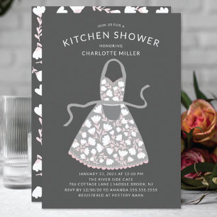 Inbjudan till blommigt Apron Möhippa Kitchen Showe