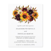 Inbjudan till Blommigt av solrosfall i budgeten