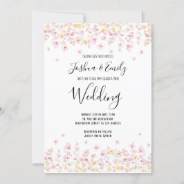 Inbjudan till blommigt Boho Summer Bohemian Weddin