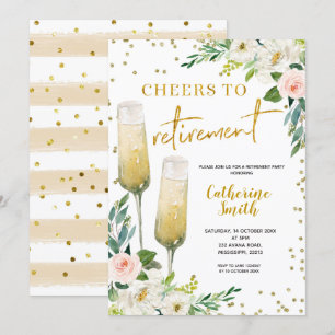 Inbjudan till Blommigt Cheers för guld till Pensio