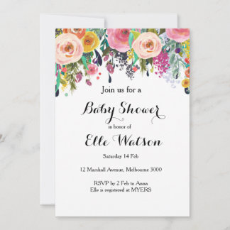 Inbjudan till Blommigt Chic Babyskjortor