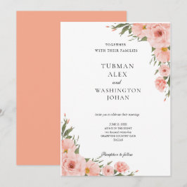 Inbjudan till blommigt Eucalyptus Wedding