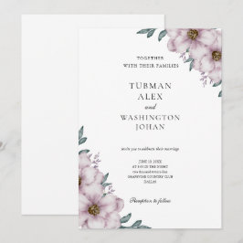Inbjudan till blommigt Eucalyptus Wedding
