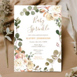 Inbjudan till blommigt Fall Baby Sprinkle