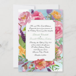 Inbjudan till Blommigt för färgstarka vattenfärger