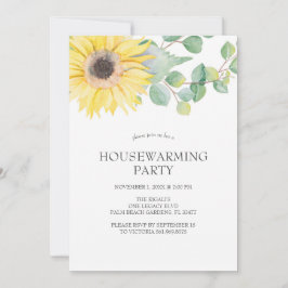 Inbjudan till blommigt House-uppvärmning