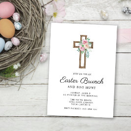 Inbjudan till blommigt Kor Påsk Brunch