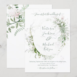 Inbjudan till Blommigt med vattenfärg Light & Airy