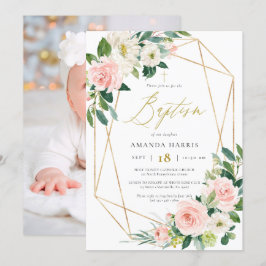 Inbjudan till  Blommigt och Ram-fotobaptism