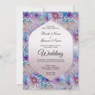 Inbjudan till Blommigt Parly Gems Wedding