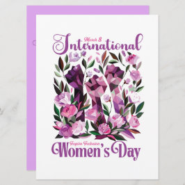 Inbjudan till Blommigtar på kvinnodagen i internat