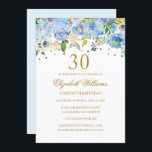 Inbjudan till Blommigten 30års födelsedag Elegant<br><div class="desc">Mer blommigt födelsedag i Lilla Bayleigh-affären!</div>