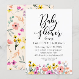 Inbjudan till Blommigten Babykläder i vår- för vat