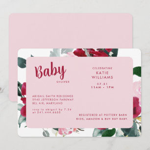 Inbjudan till Blommigten Babykläder med färgstark