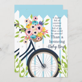 Inbjudan till Blommigten Cute Baby Shower Garden P