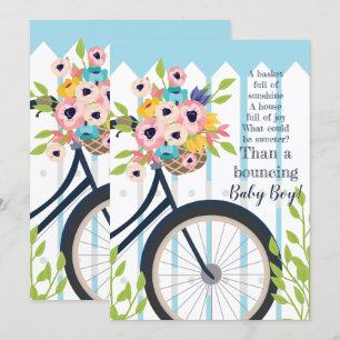 Inbjudan till Blommigten Cute Baby Shower Garden P