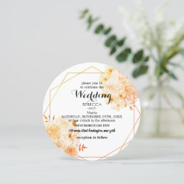 Inbjudan till blommigten elegant