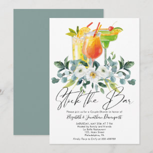 Inbjudan till Blommigten Kocktail Drinks i ett par