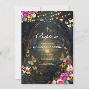 Inbjudan till Blommigten Magic Forest Greenery Bap