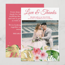 Inbjudan till Blommigten Photo Tropical Handflatan