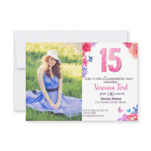 Inbjudan till blommigten Romantisk vattenfärg med