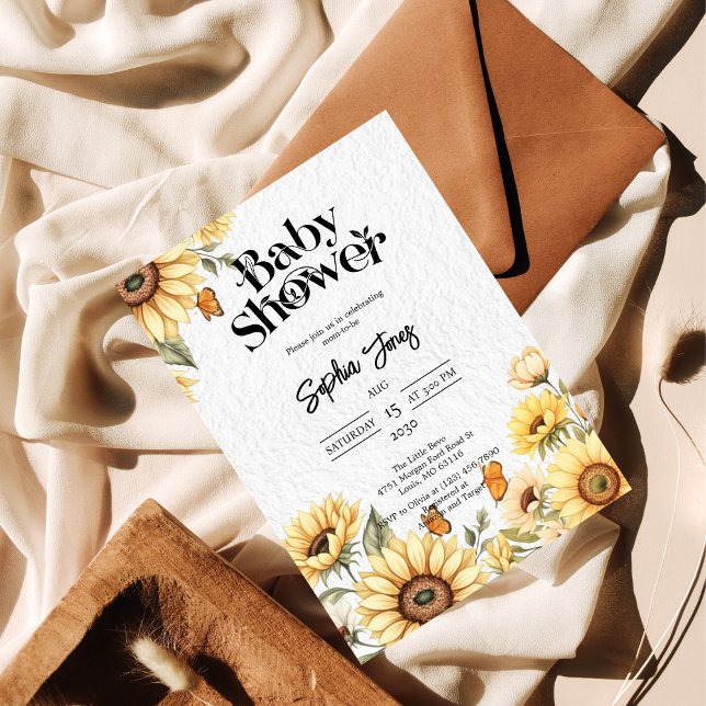 Inbjudan till Blommigten Rustic Baby Shower (Skapare uppladdad)