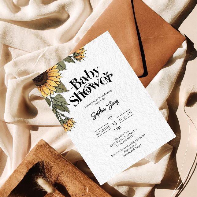 Inbjudan till Blommigten Rustic Baby Shower (Skapare uppladdad)