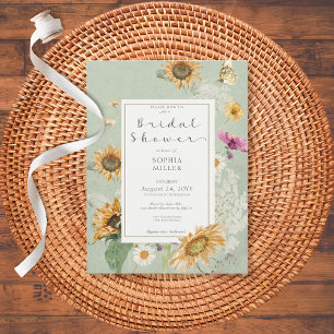 Inbjudan till Blommigten vintage sommarsolrossolro