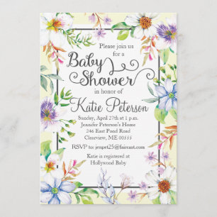 Inbjudan till blommigtens babyvisningsprogram