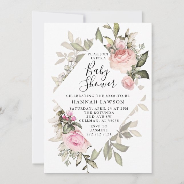 Inbjudan till blommigtens babyvisningsprogram (Framsida)