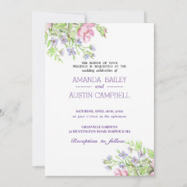 Inbjudan till blommigtens bröllop