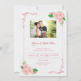 Inbjudan till blommigtens bröllop
