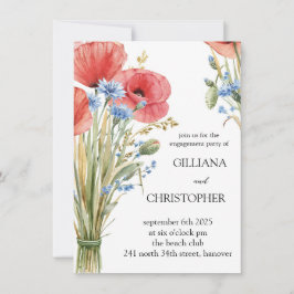 Inbjudan till blommigtens Förlovningsfest