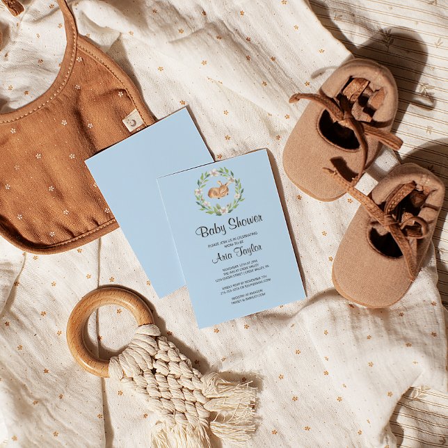 Inbjudan till blommigtens Hjort Spipande Boy Showe (Skapare uppladdad)