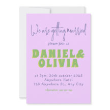 Inbjudan till blomsterbröllop