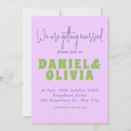 Inbjudan till blomsterbröllop